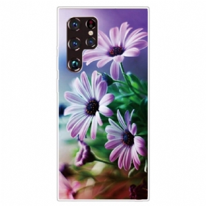 Hülle Für Samsung Galaxy S22 Ultra 5G Realistische Blumen