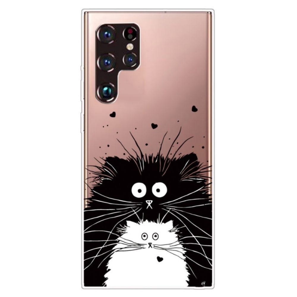 Hülle Für Samsung Galaxy S22 Ultra 5G Sieh Dir Die Katzen An