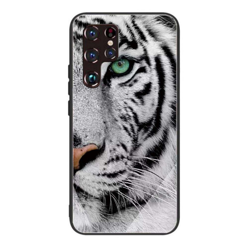 Hülle Für Samsung Galaxy S22 Ultra 5G Tiger-hartglas