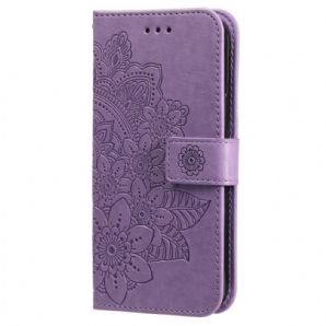 Lederhüllen Für Samsung Galaxy S22 Ultra 5G Blumen-mandala