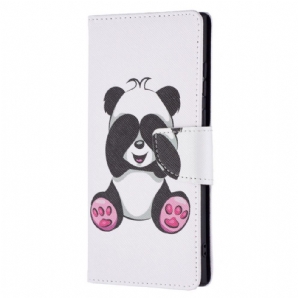 Lederhüllen Für Samsung Galaxy S22 Ultra 5G Panda-spaß