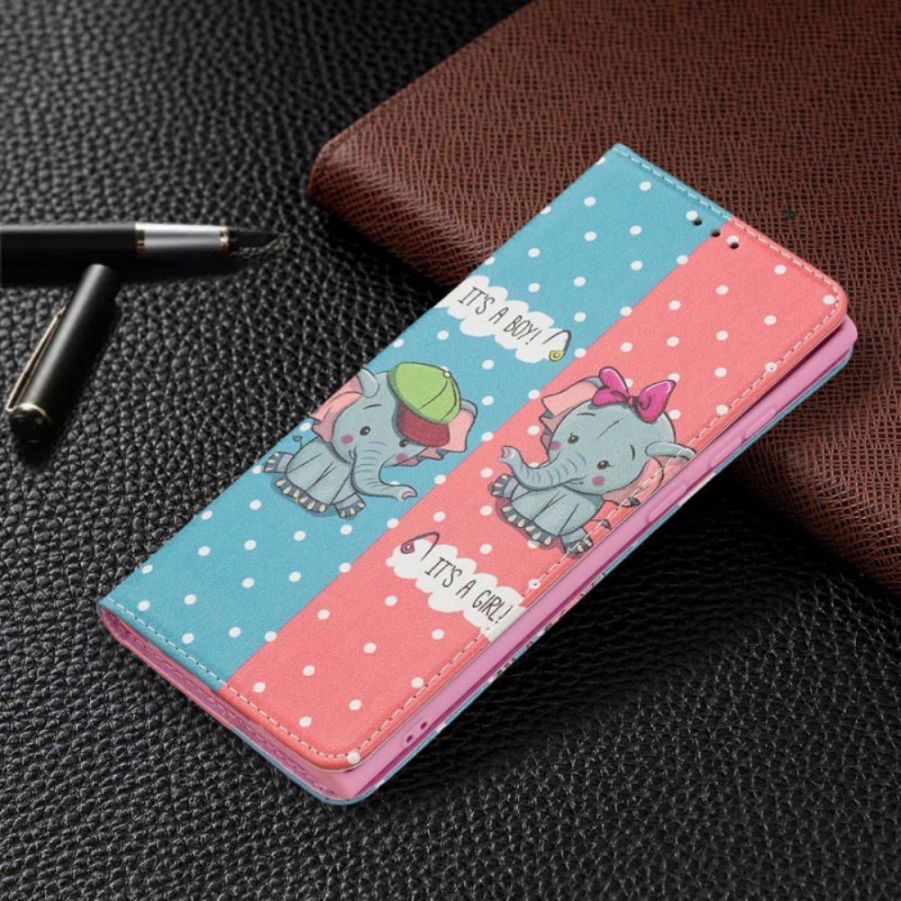 Schutzhülle Für Samsung Galaxy S22 Ultra 5G Flip Case Elefantenbabys