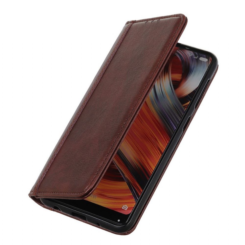 Schutzhülle Für Samsung Galaxy S22 Ultra 5G Flip Case Elegance Litschi-spaltleder