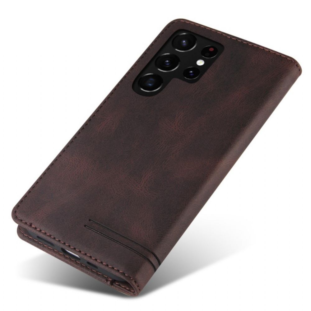 Schutzhülle Für Samsung Galaxy S22 Ultra 5G Flip Case Kunstleder Gq.utrobe