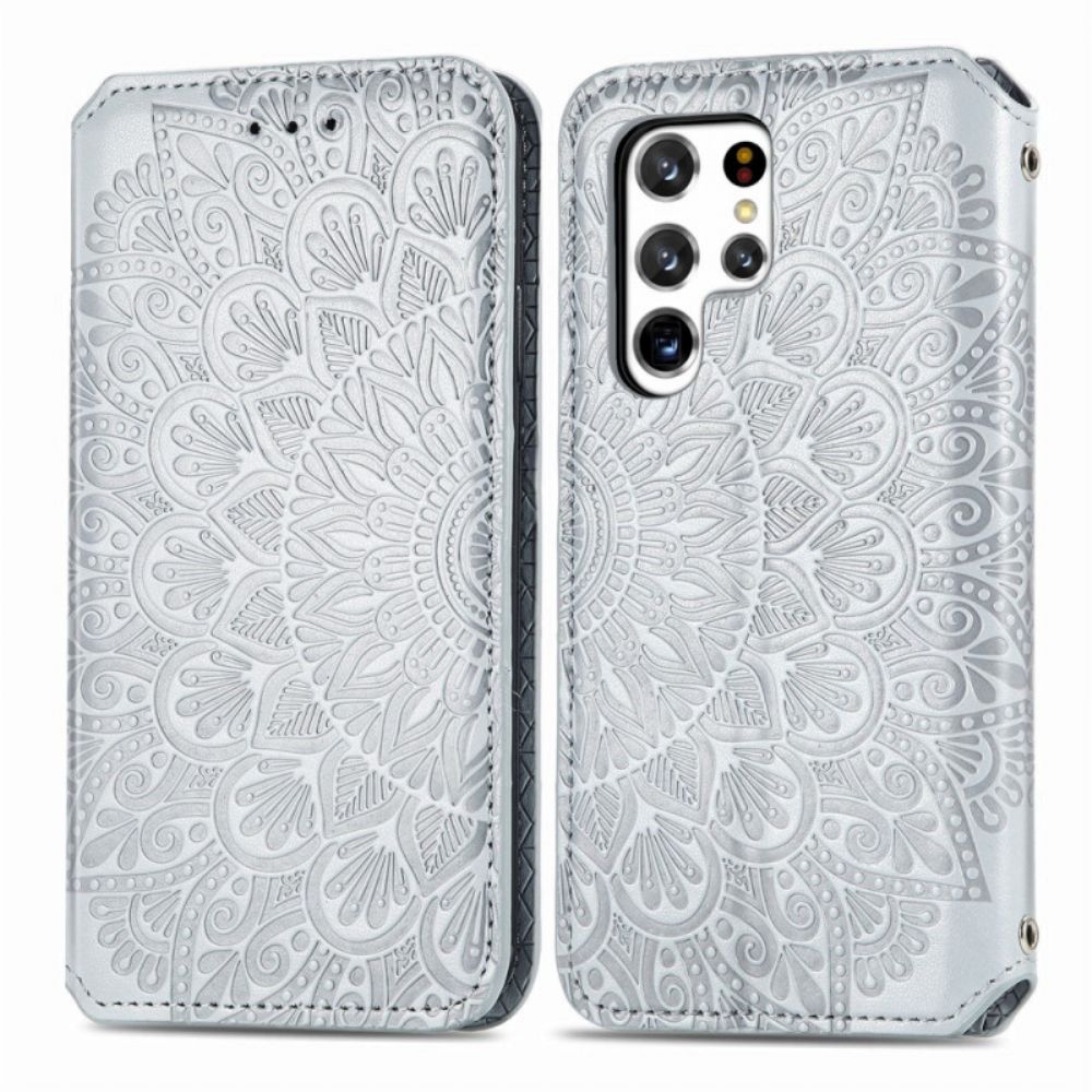 Schutzhülle Für Samsung Galaxy S22 Ultra 5G Flip Case Mandalas