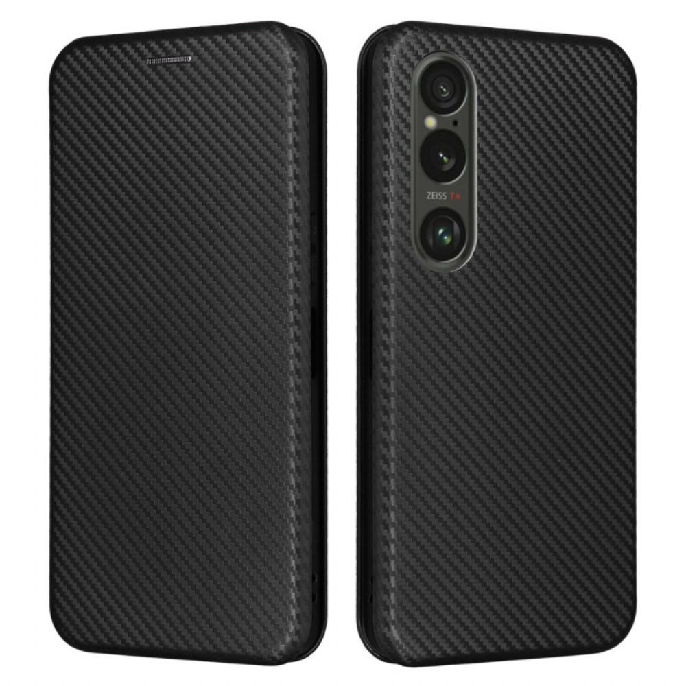 Flip Case Sony Xperia 1 Vi Kohlefaser