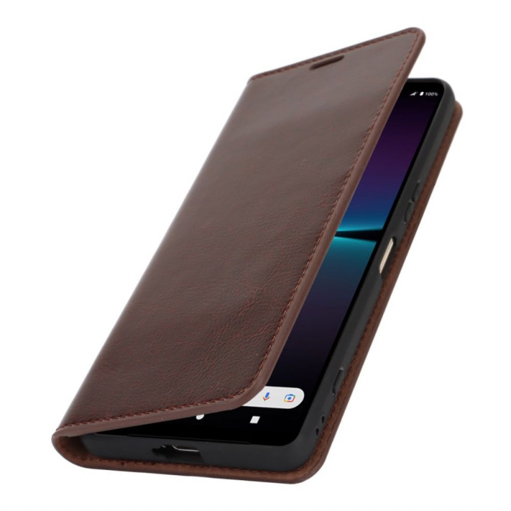 Flip Case Sony Xperia 1 Vi Leder