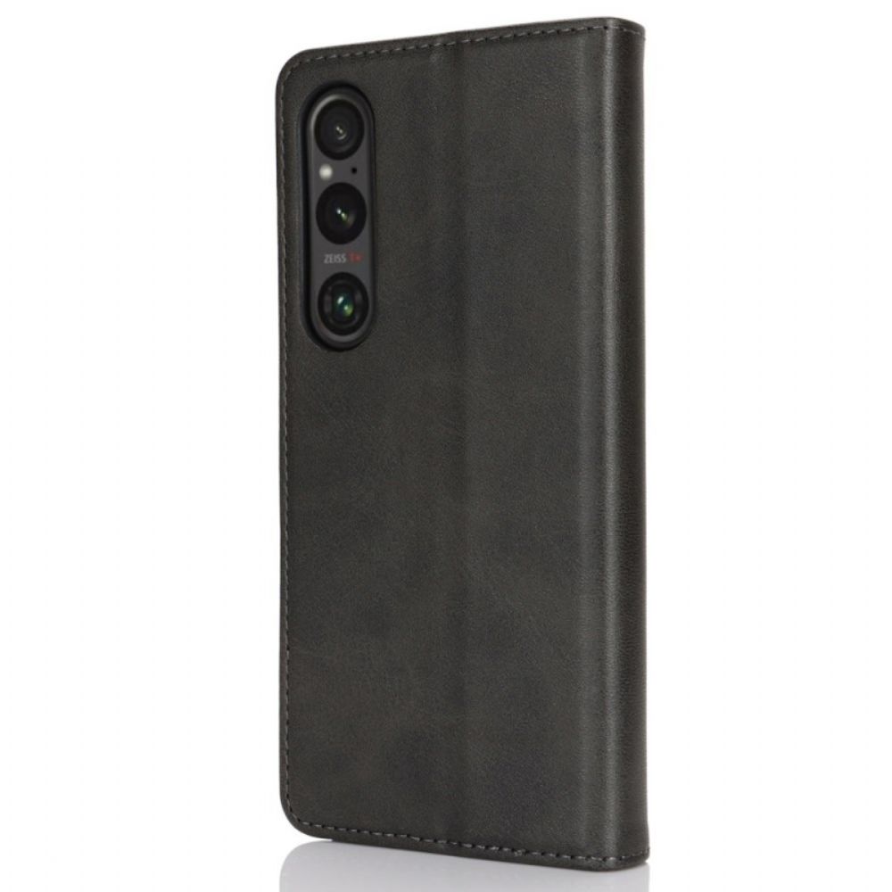 Flip Case Sony Xperia 1 Vi Spaltleder