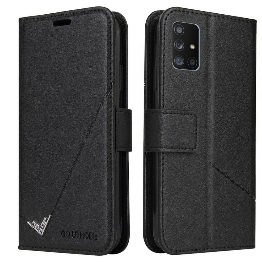 Flip Case Für Samsung Galaxy M51 Kunstleder Gq.utrobe