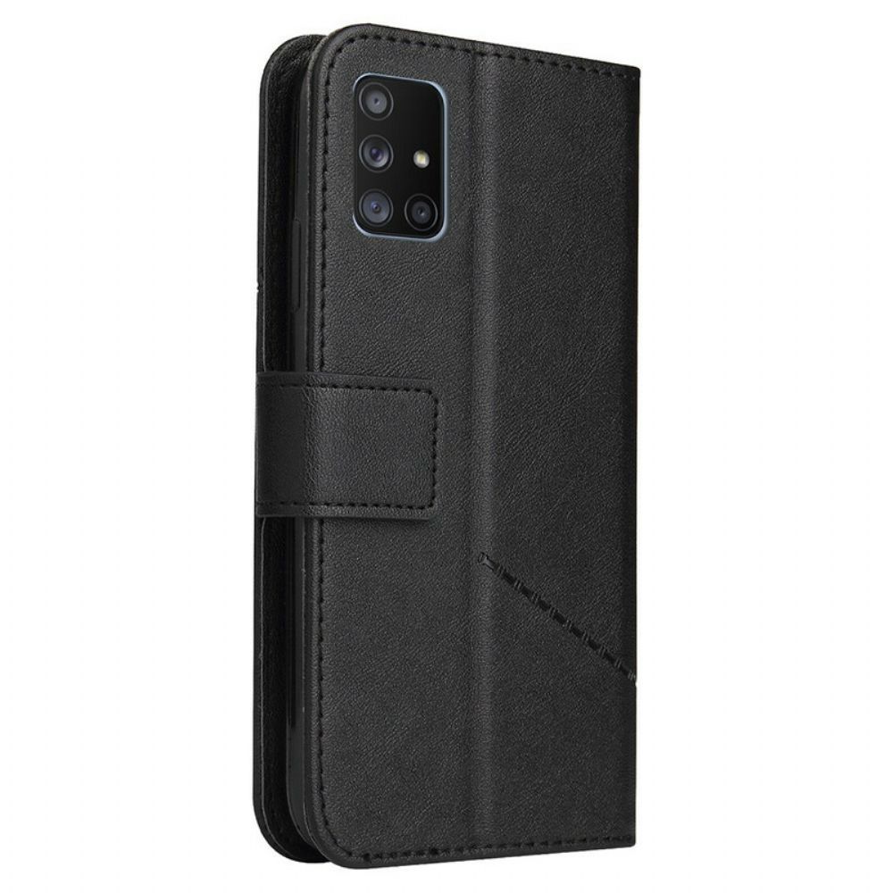 Flip Case Für Samsung Galaxy M51 Kunstleder Gq.utrobe