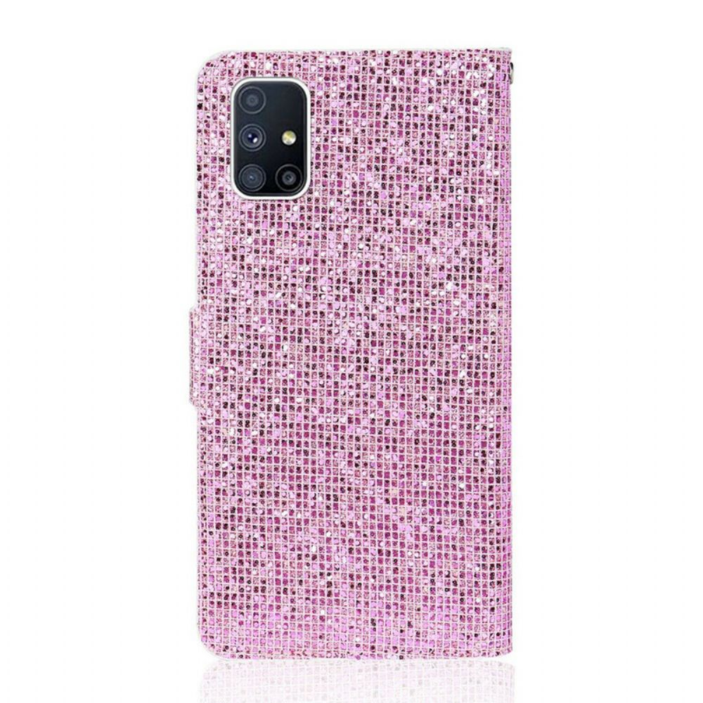 Flip Case Für Samsung Galaxy M51 Pailletten S-design