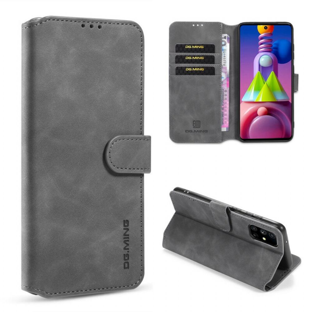 Flip Case Für Samsung Galaxy M51 Vintage Ledereffekt Khazneh