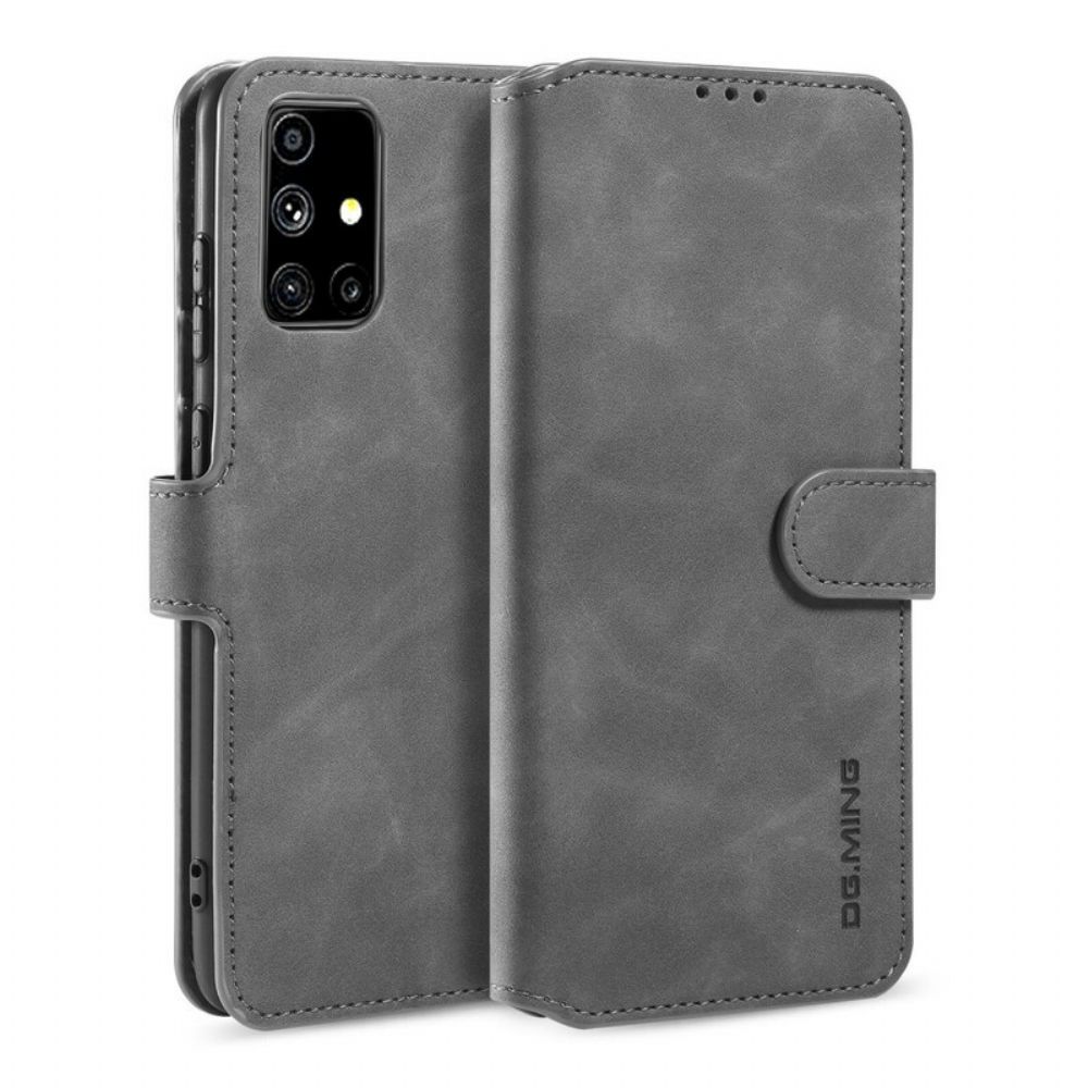 Flip Case Für Samsung Galaxy M51 Vintage Ledereffekt Khazneh