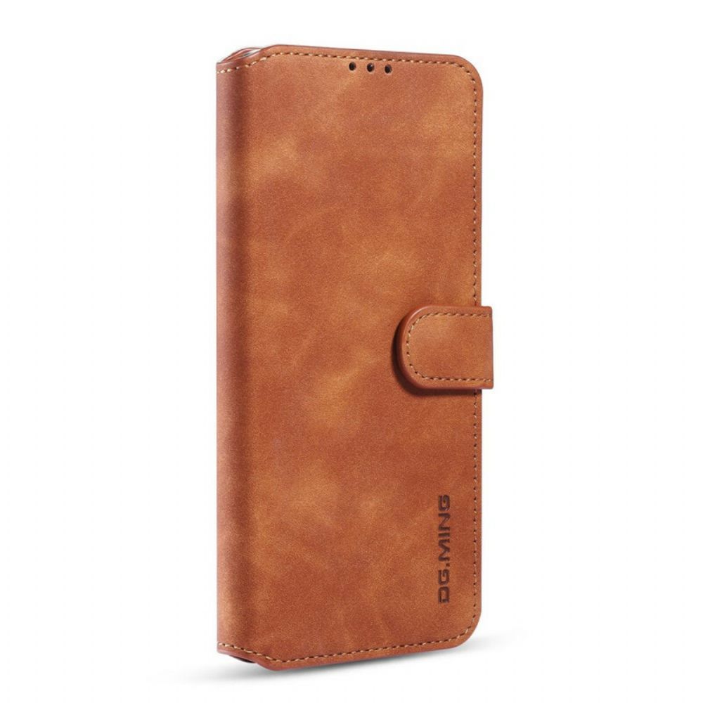 Flip Case Für Samsung Galaxy M51 Vintage Ledereffekt Khazneh