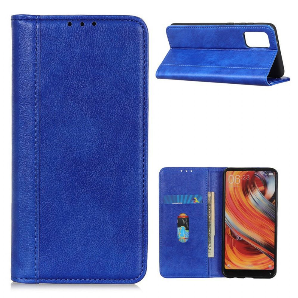 Schutzhülle Für Samsung Galaxy M51 Flip Case Elegance Litschi-spaltleder