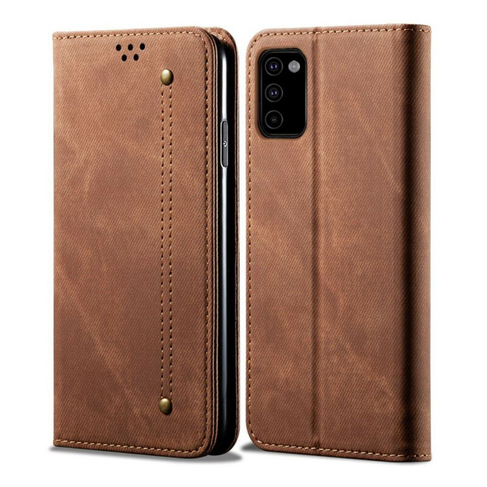 Schutzhülle Für Samsung Galaxy M51 Flip Case Jeansstoff