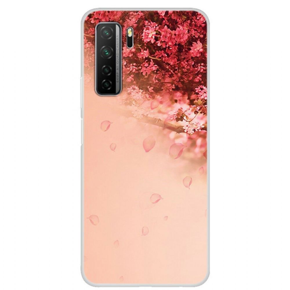 Handyhülle Für Huawei P40 Lite 5G Transparenter Romantikbaum