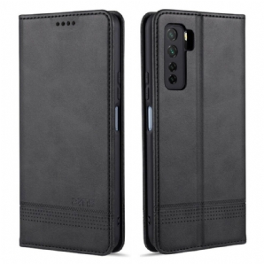 Schutzhülle Für Huawei P40 Lite 5G Flip Case Azns Lederstil