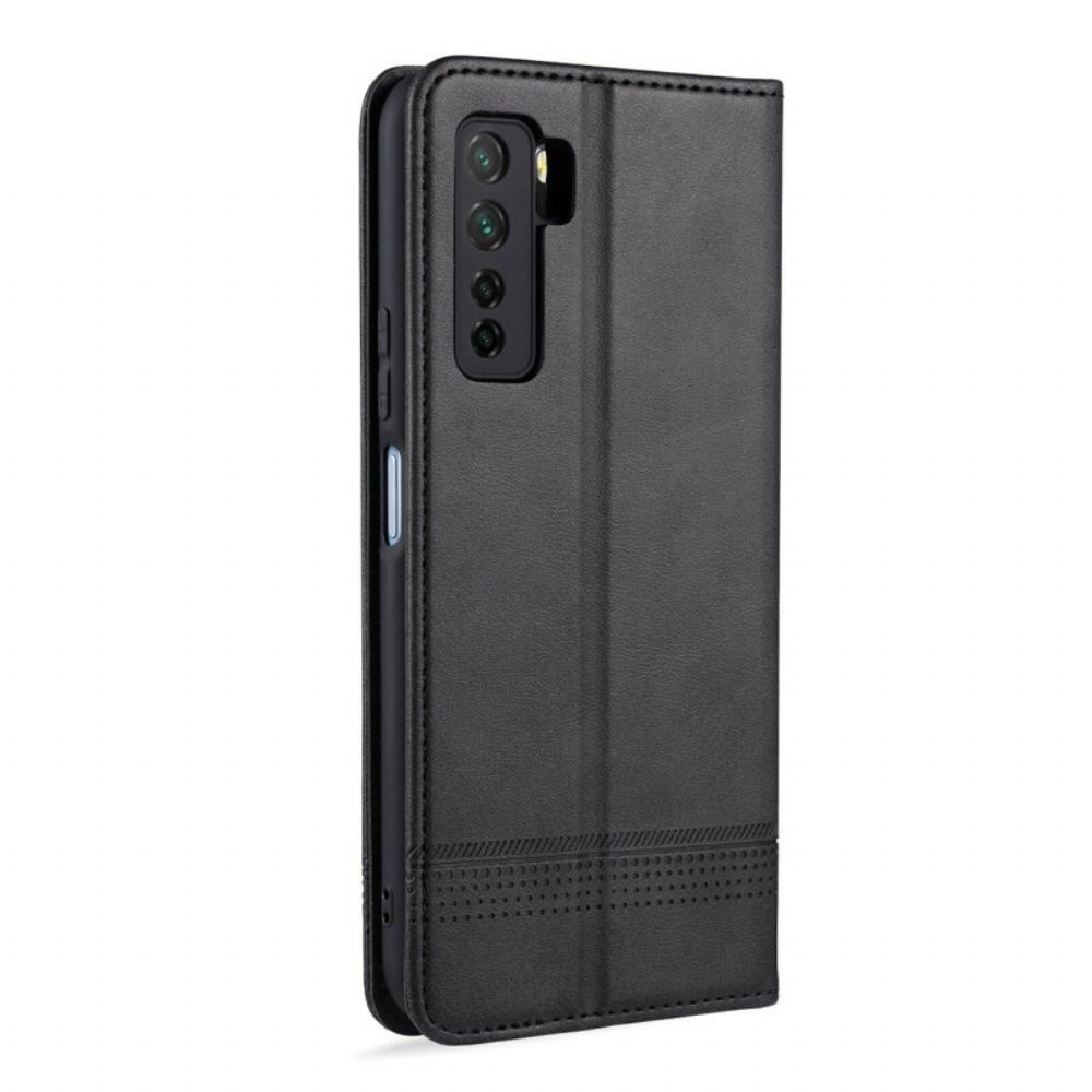 Schutzhülle Für Huawei P40 Lite 5G Flip Case Azns Lederstil