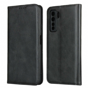 Schutzhülle Für Huawei P40 Lite 5G Flip Case Echtes Leder