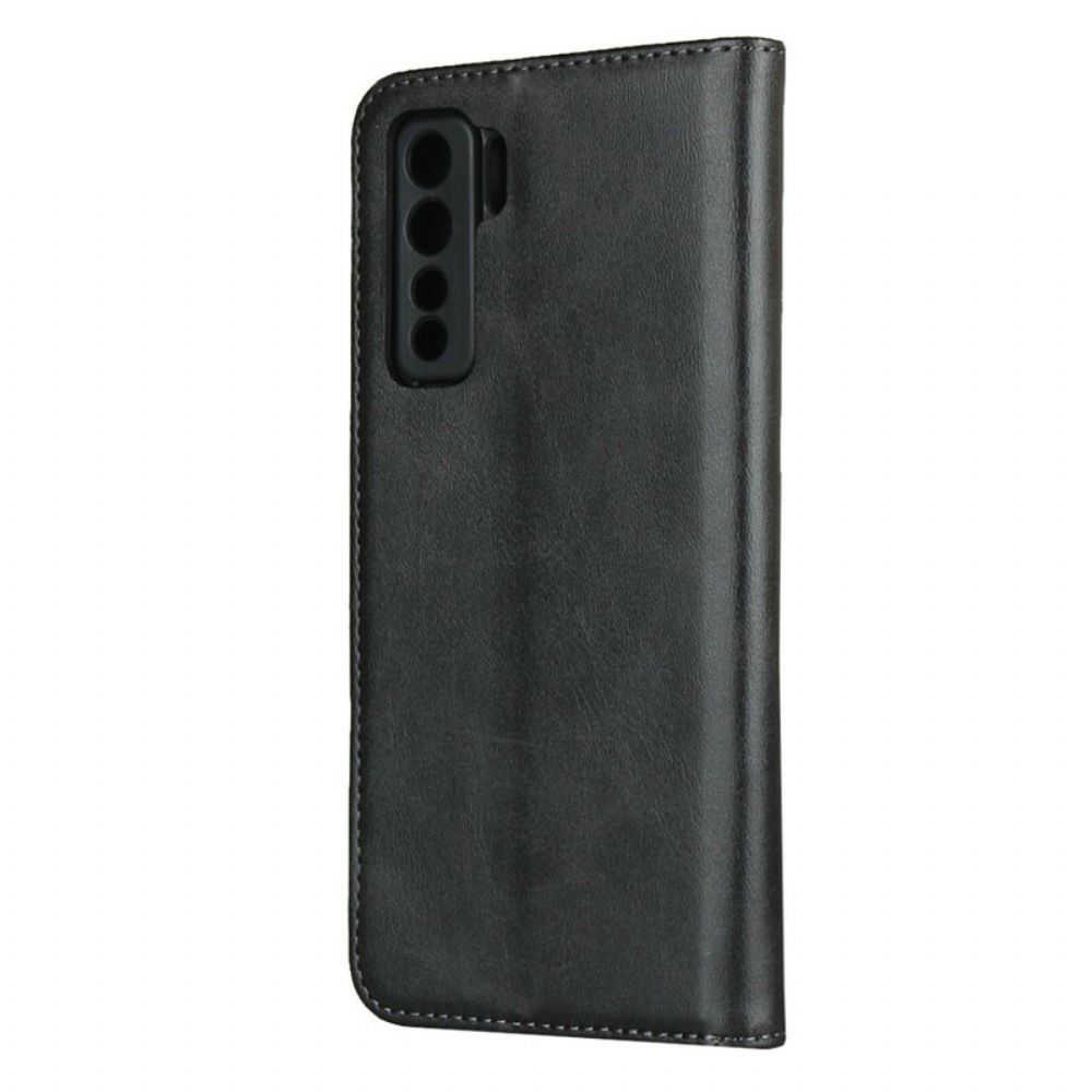 Schutzhülle Für Huawei P40 Lite 5G Flip Case Echtes Leder