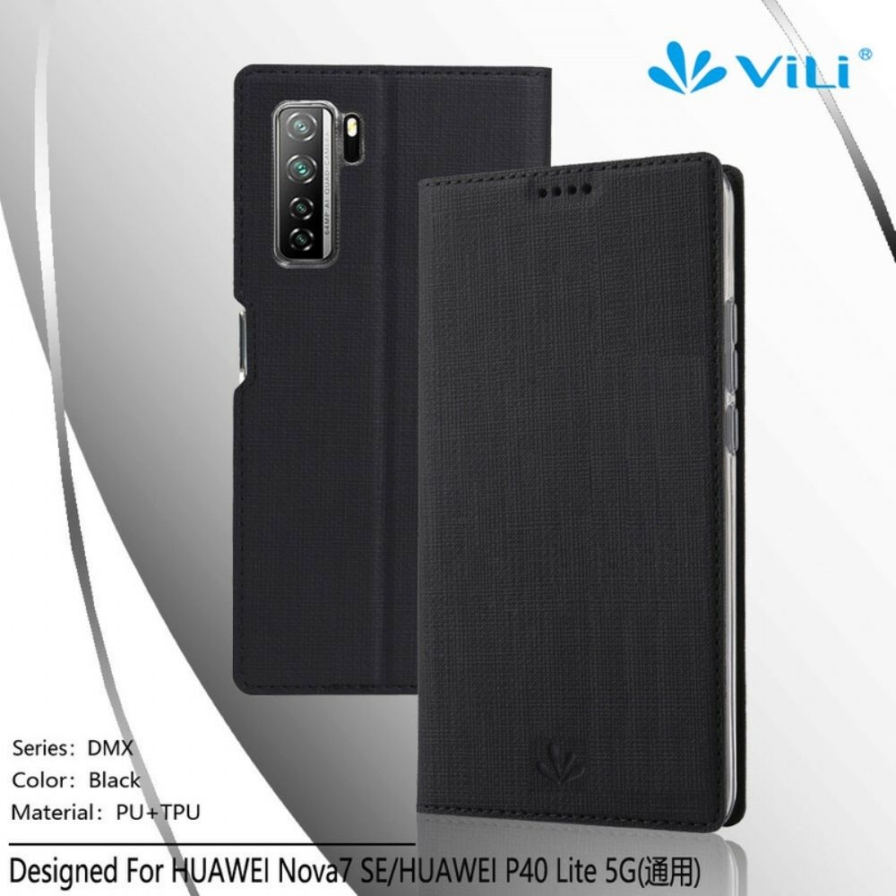 Schutzhülle Für Huawei P40 Lite 5G Flip Case Texturiertes Vili Dmx