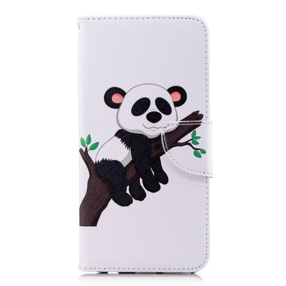 Flip Case Für Huawei Y7 2018 / Honor 7C Fauler Panda