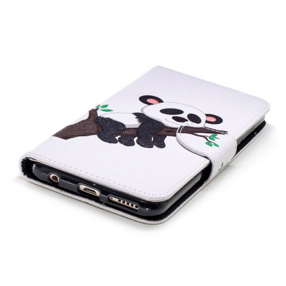 Flip Case Für Huawei Y7 2018 / Honor 7C Fauler Panda