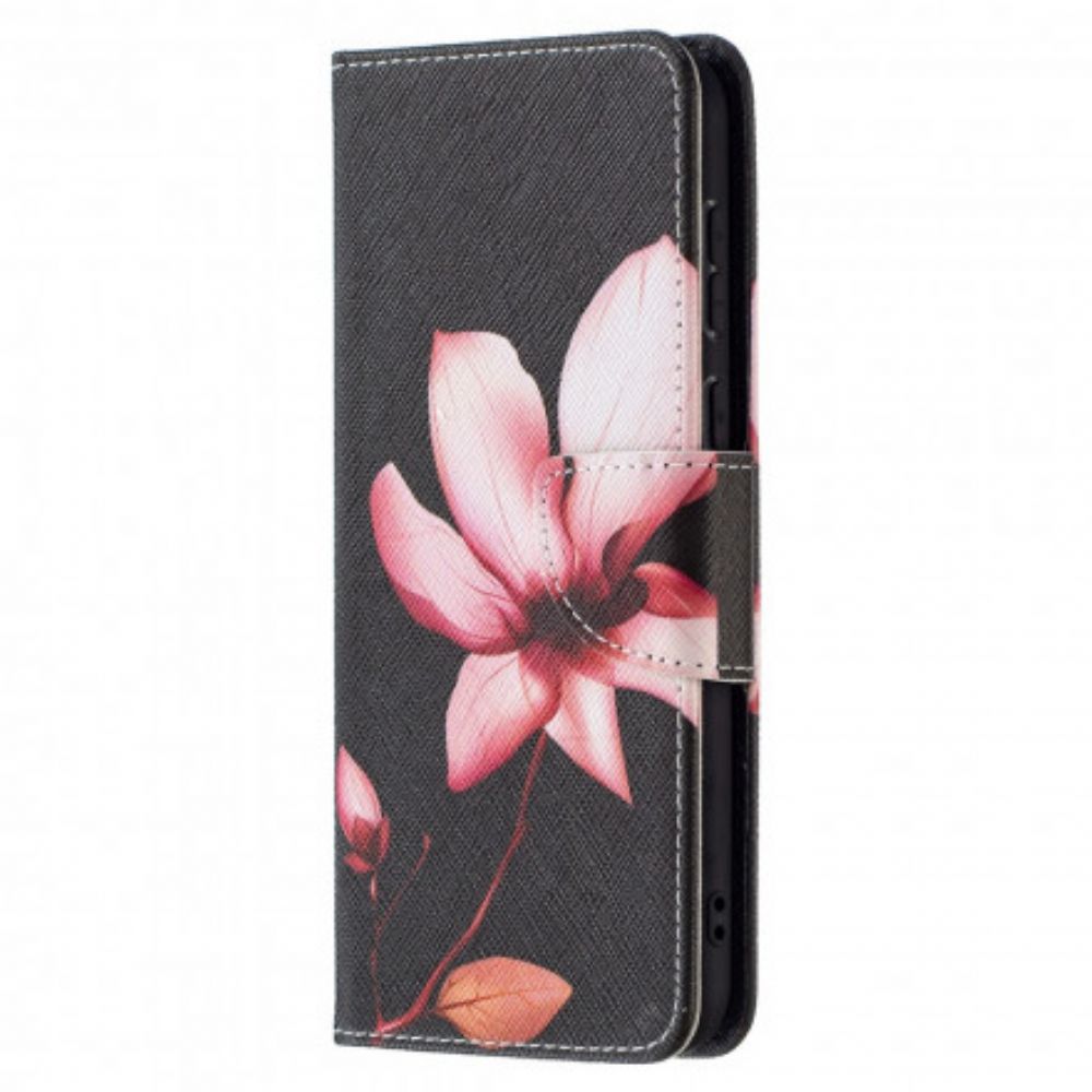 Flip Case Für Huawei P50 Rosa Blume