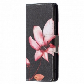 Flip Case Für Huawei P50 Rosa Blume