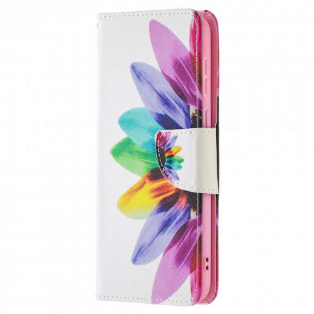 Lederhüllen Für Huawei P50 Aquarell Blume