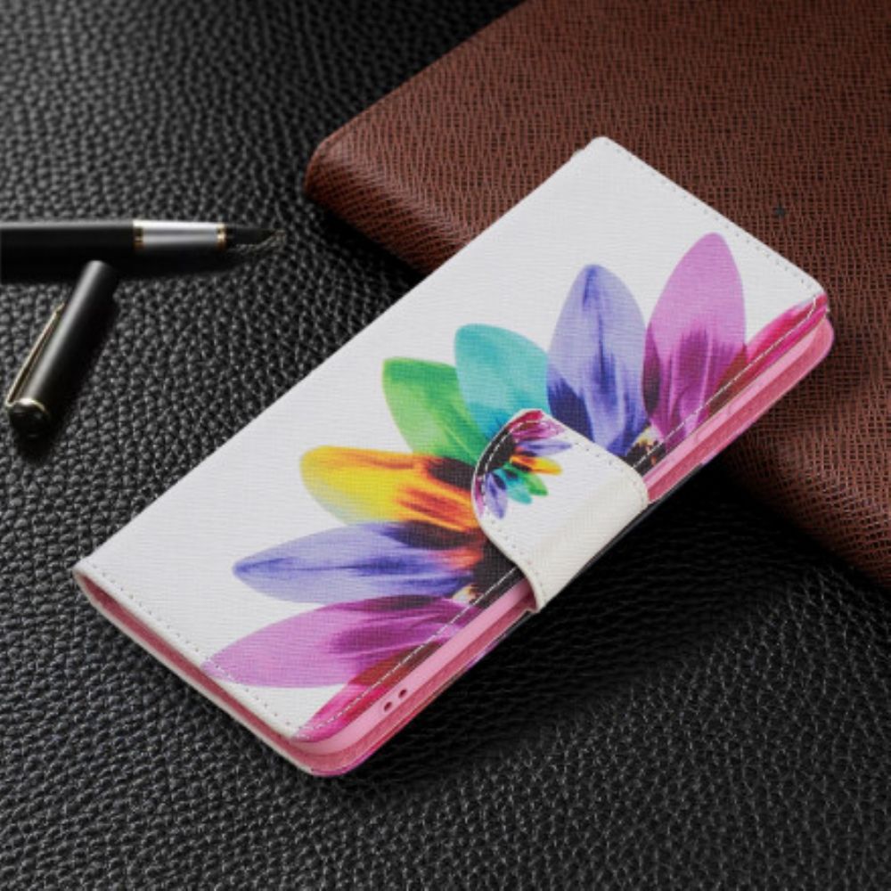 Lederhüllen Für Huawei P50 Aquarell Blume