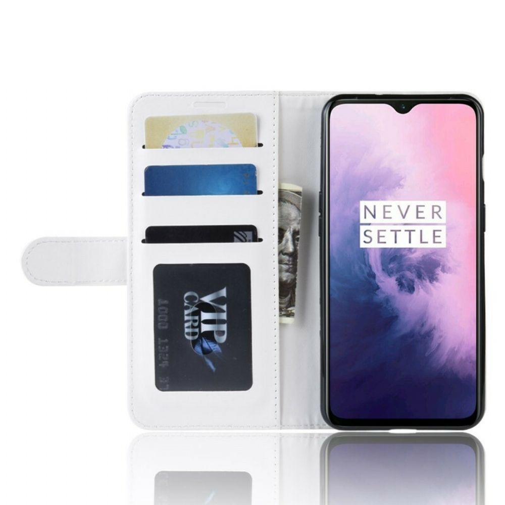 Flip Case Für OnePlus 7 Hochwertiges Kunstleder