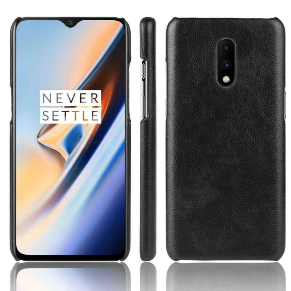 Hülle Für OnePlus 7 Performance Litschi-leder-effekt