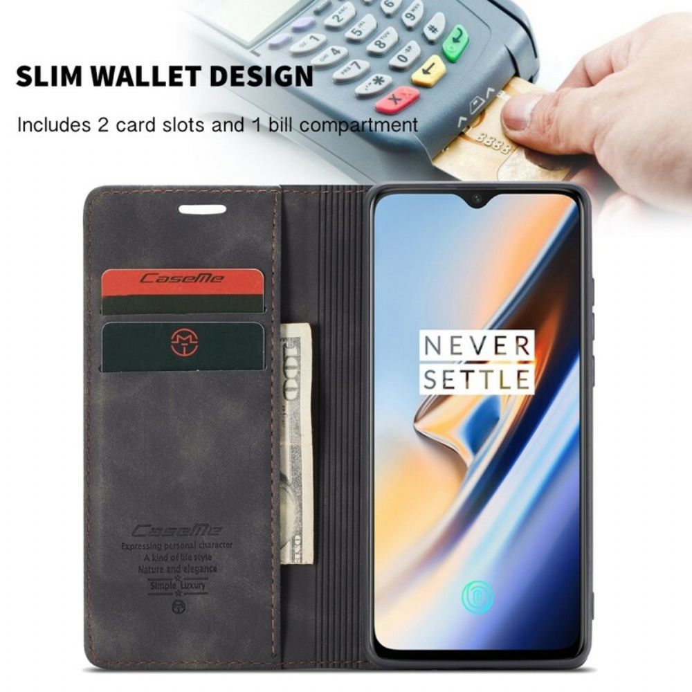 Schutzhülle Für OnePlus 7 Flip Case Caseme Kunstleder