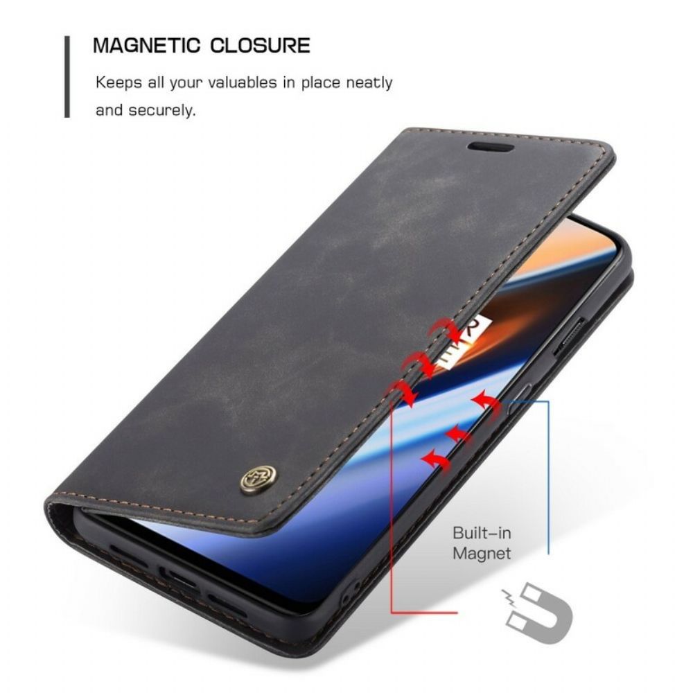 Schutzhülle Für OnePlus 7 Flip Case Caseme Kunstleder