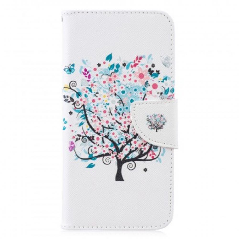 Flip Case Für Huawei P30 Lite Blumiger Baum