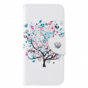 Flip Case Für Huawei P30 Lite Blumiger Baum