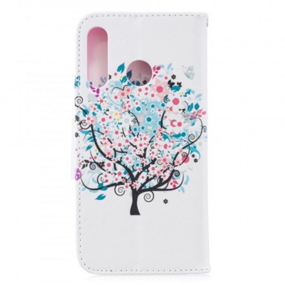 Flip Case Für Huawei P30 Lite Blumiger Baum