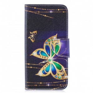 Flip Case Für Huawei P30 Lite Magischer Schmetterling