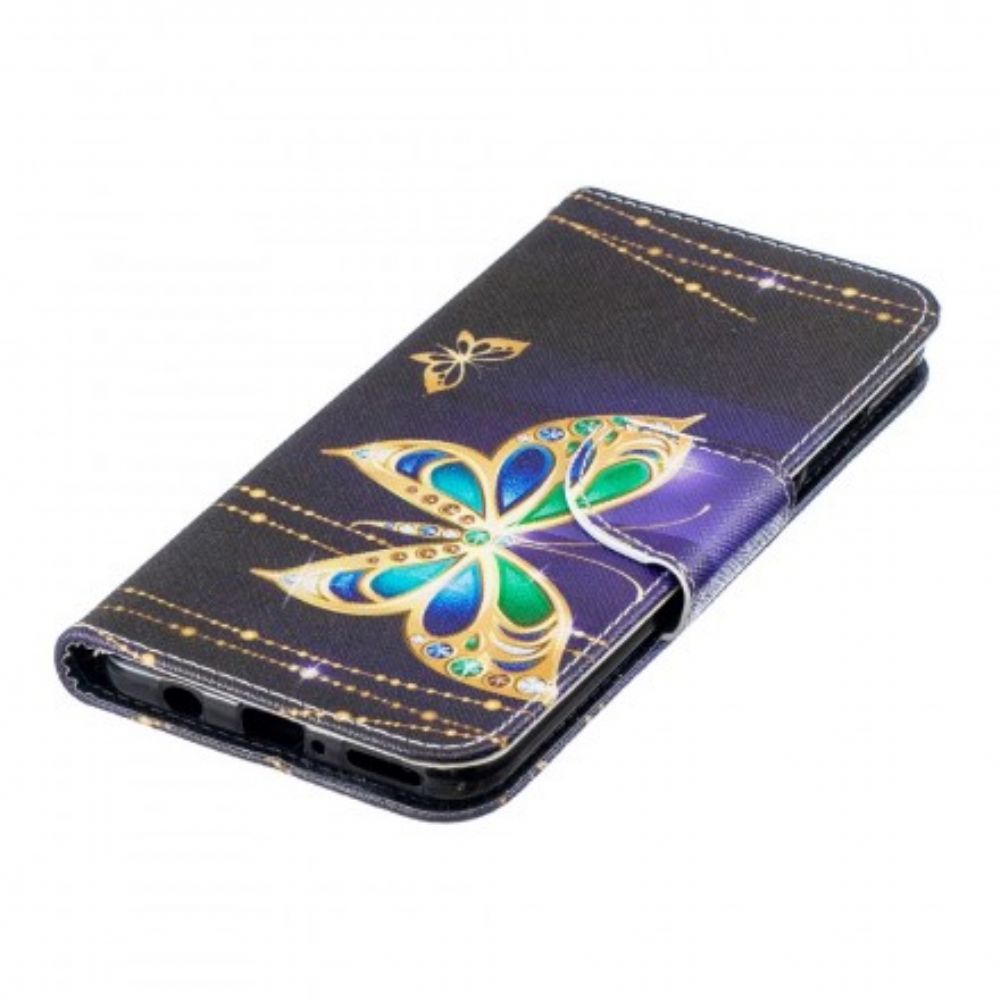 Flip Case Für Huawei P30 Lite Magischer Schmetterling