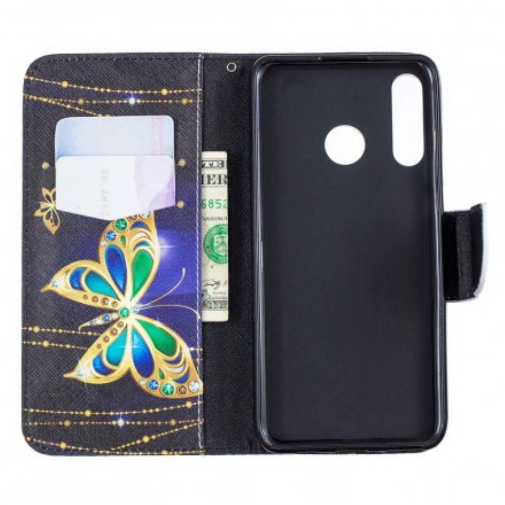 Flip Case Für Huawei P30 Lite Magischer Schmetterling