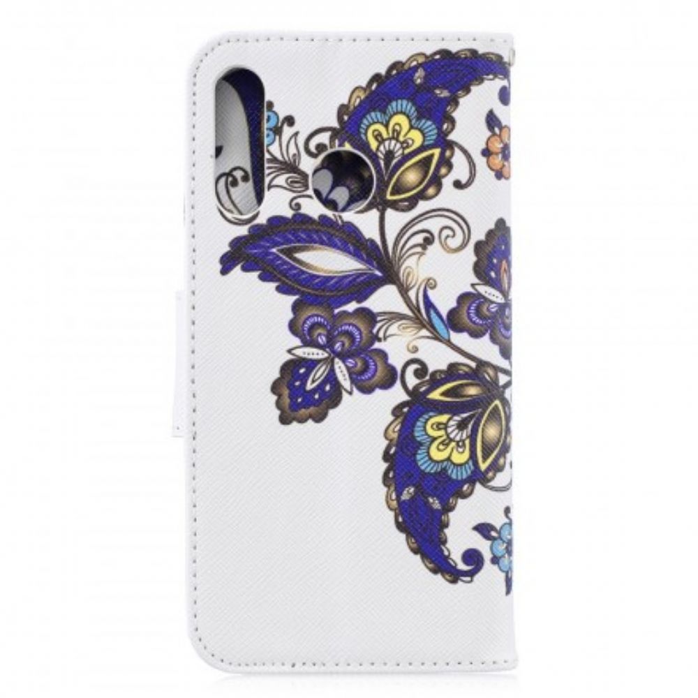 Flip Case Für Huawei P30 Lite Schmetterlings-tattoo