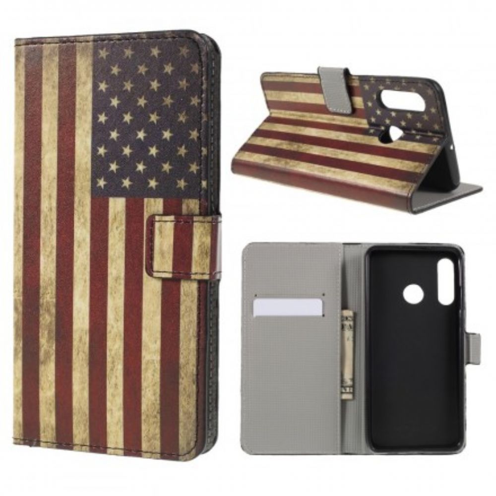 Flip Case Für Huawei P30 Lite Usa-flagge