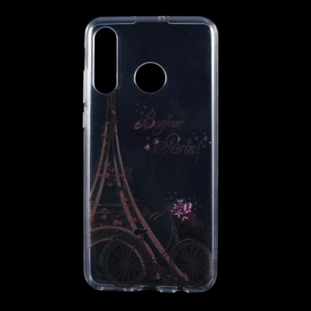 Handyhülle Für Huawei P30 Lite Bonjour Paris Transparent