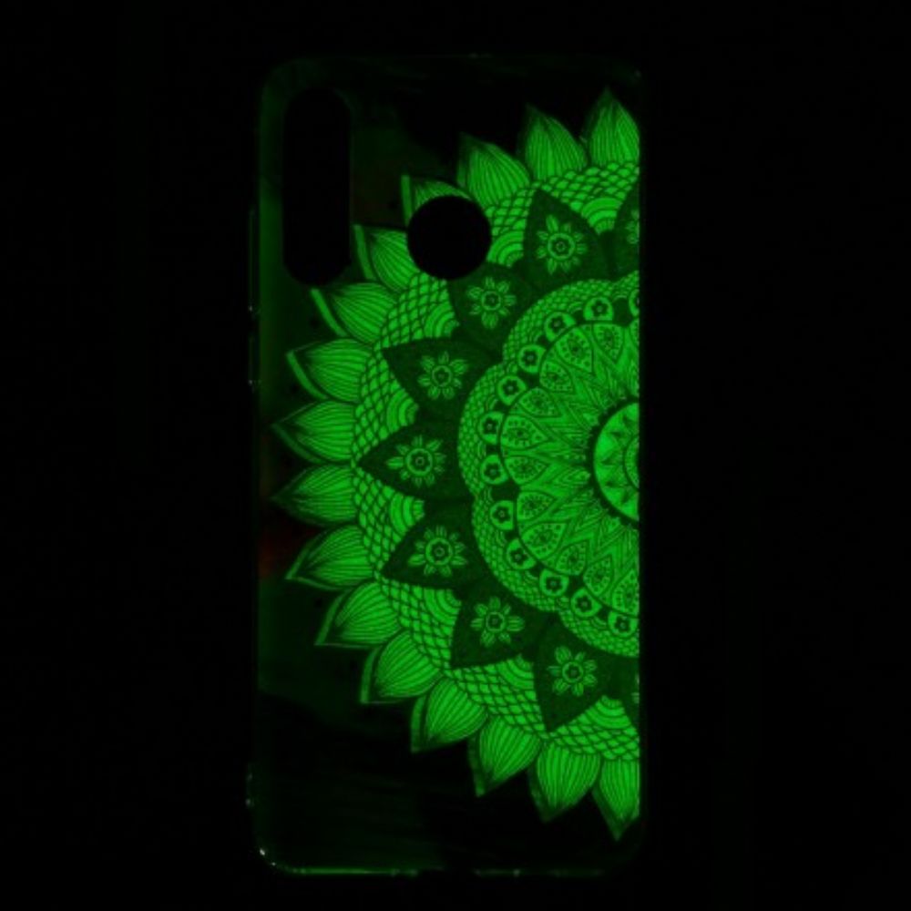 Hülle Für Huawei P30 Lite Fluoreszierendes Buntes Mandala