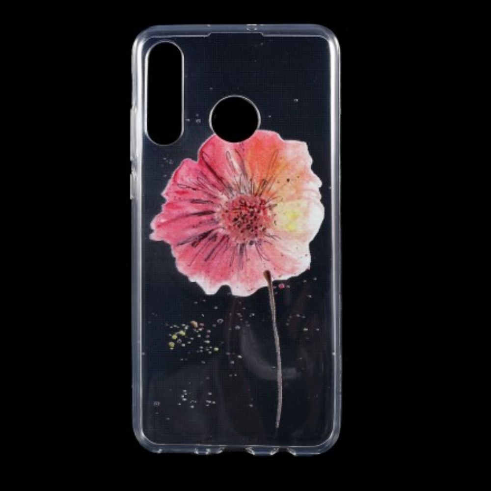 Hülle Für Huawei P30 Lite Nahtloses Aquarell-blumenmuster