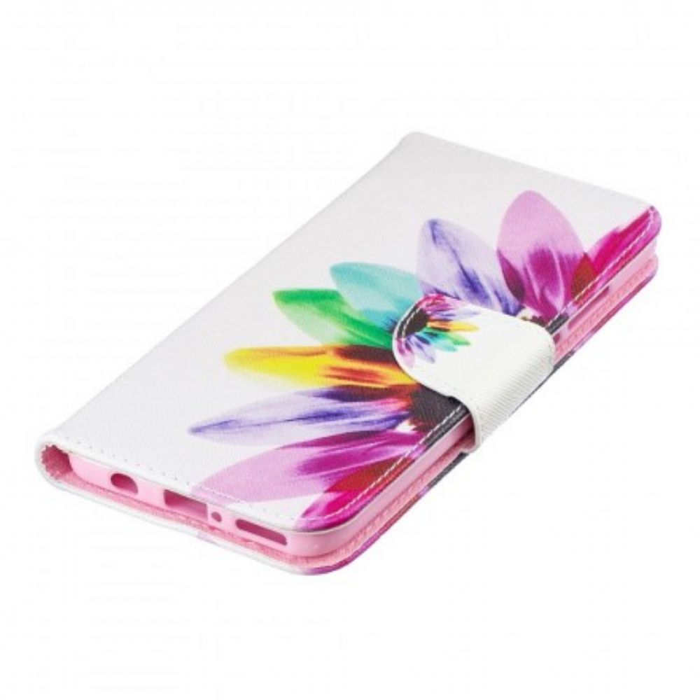 Lederhüllen Für Huawei P30 Lite Aquarell Blume