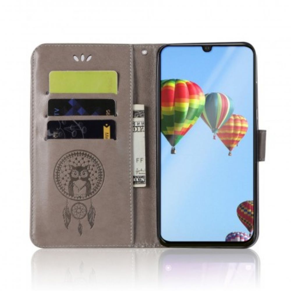 Lederhüllen Für Huawei P30 Lite Lederoptik Catch Dreams Owl