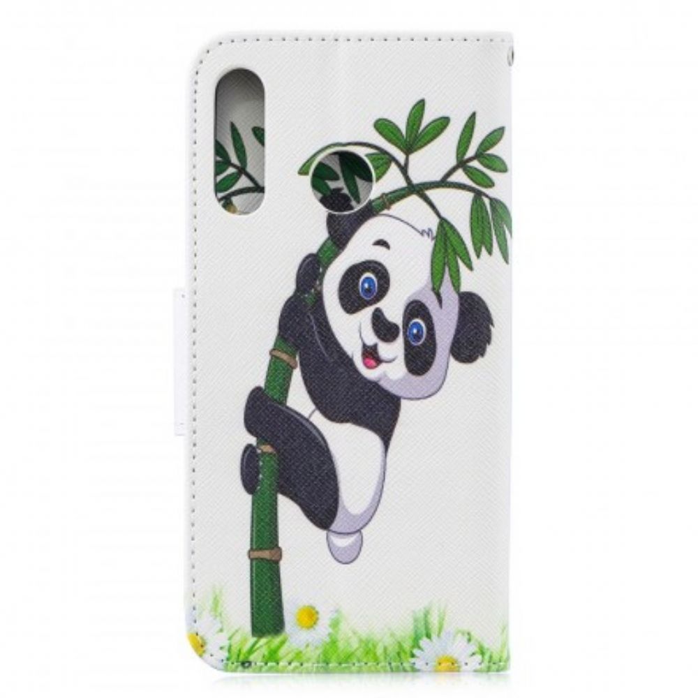 Lederhüllen Für Huawei P30 Lite Panda Auf Bambus